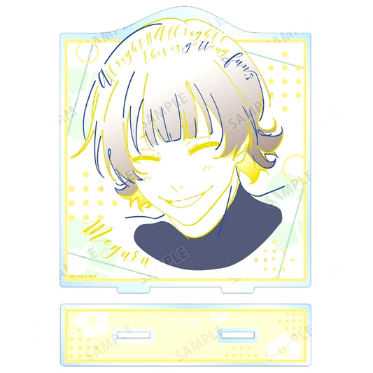 Meguru Bachira lette-graph BIG Acrylic Stand Blue Lock [USED]