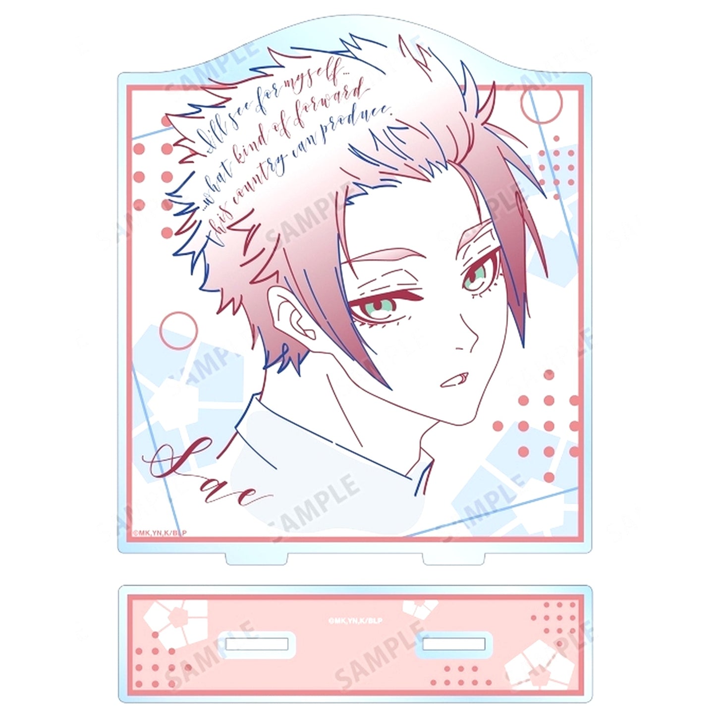 Sae Itoshi lette-graph BIG Acrylic Stand Blue Lock [USED]