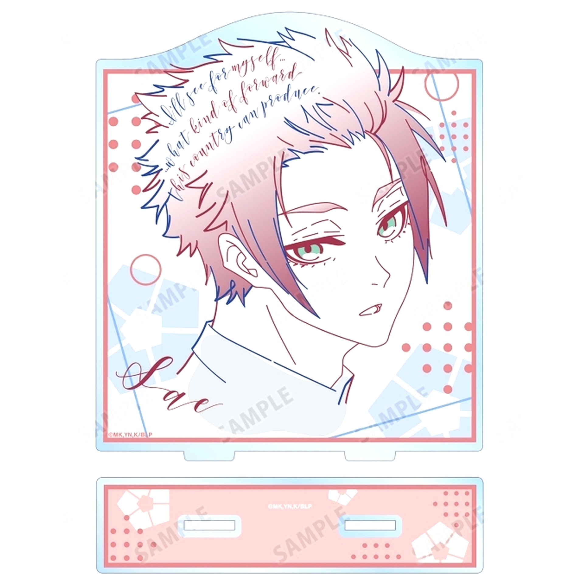 Sae Itoshi lette-graph BIG Acrylic Stand Blue Lock [USED]