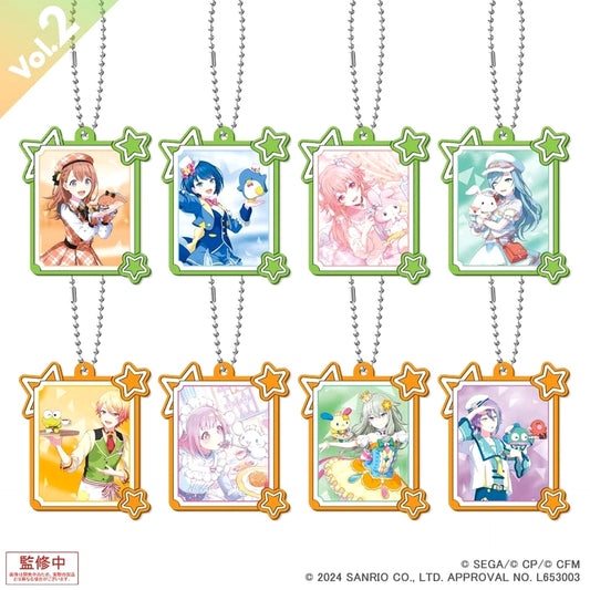 Hatsune Miku: Colorful Stage! X Sanrio Characters Haruka Kiritani & Others All 8 Types Set Capsule Rubber Keychain Collection Vol.2 Keychains [USED]