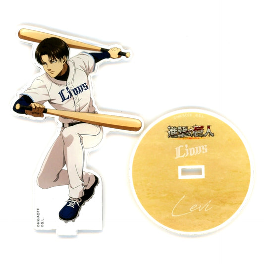 Levi Ackerman Saitama Seibu Lions Acrylic Stand Attack on Titan x Pacific League 6 Teams Collab 2024 [USED]