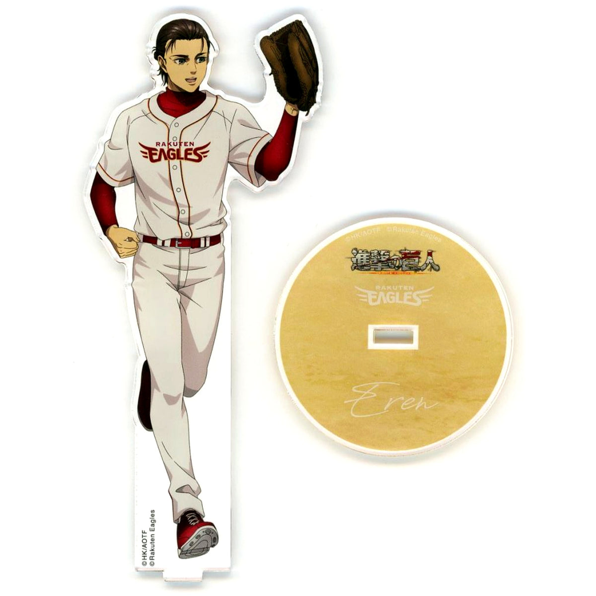 Eren Yeager Attack on Titan x Pacific League 6 Teams Collabo 2024 Tohoku Rakuten Golden Eagles Acrylic Stand [USED]