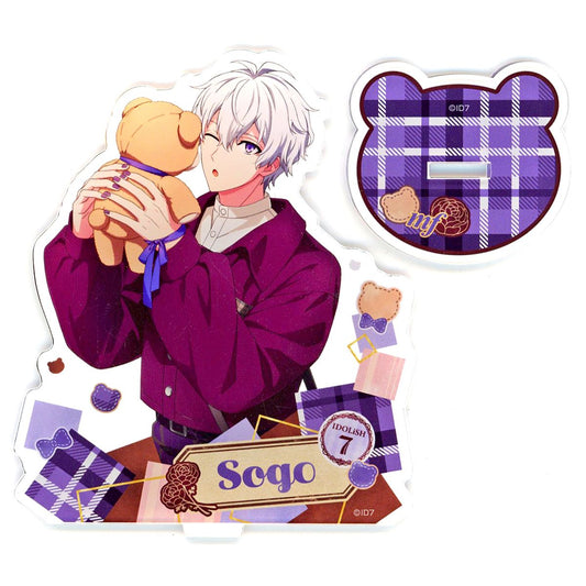 Sogo Osaka IDOLiSH7 My Sweet Teddy Valentine 2024 Acrylic Stand [USED]