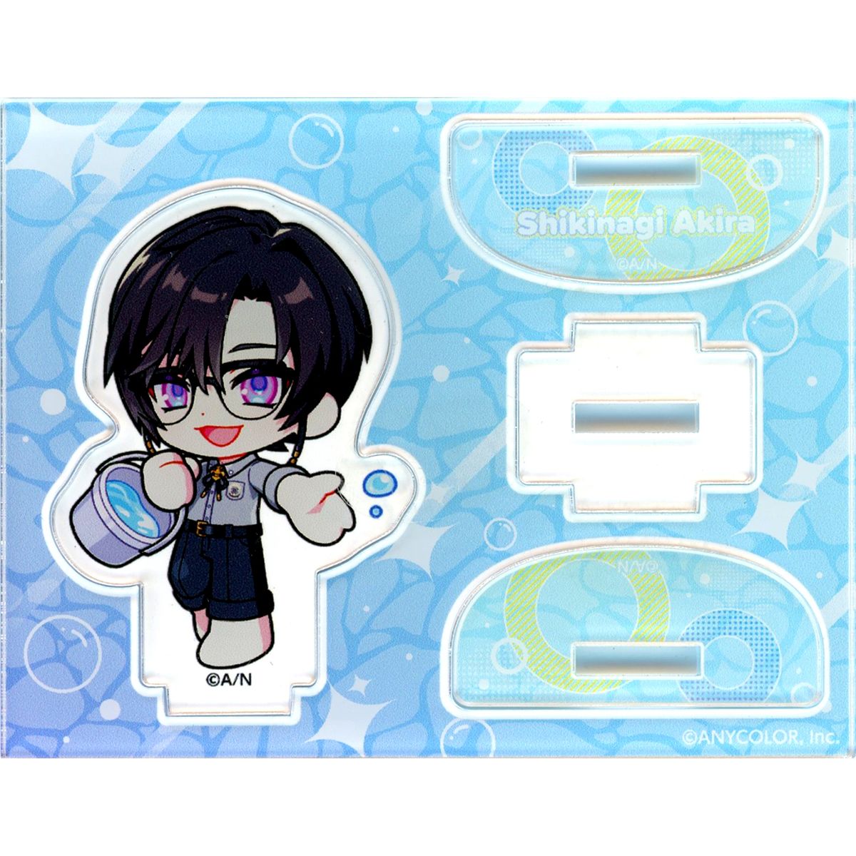 Shikinagi Akira Wobbling Mini Acrylic Stand NIJISANJI VOLTACTION x Karaoke Manekineko: Poolside Moment Virtual YouTuber Nijisanji VTuber Acrylic Stand [USED]