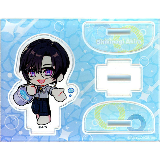 Shikinagi Akira Wobbling Mini Acrylic Stand NIJISANJI VOLTACTION x Karaoke Manekineko: Poolside Moment Virtual YouTuber Nijisanji VTuber Acrylic Stand [USED]