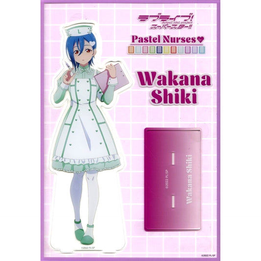 Shiki Wakana Pastel Nurses BIG Acrylic Stand Love Live Superstar Pastel Nurses Goods Fair in Hands [USED]