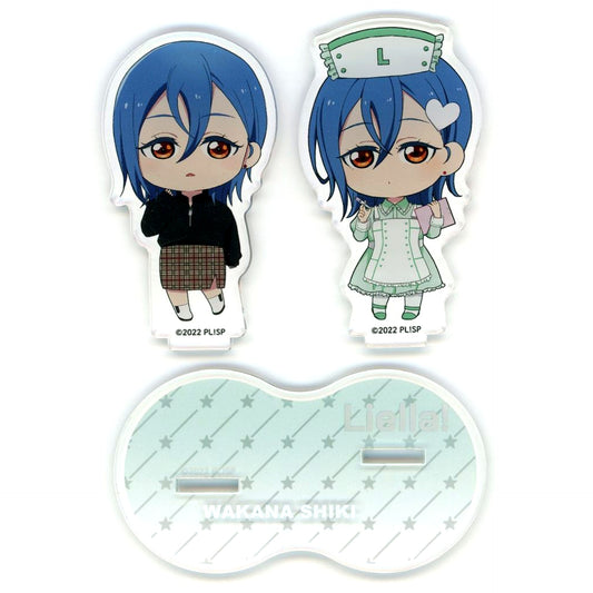 Shiki Wakana Love Live! Superstar!! Pastel Nurses Goods Fair in Hands Pastel Nurses Trading Pair Acrylic Stand 5yncri5e! [USED]