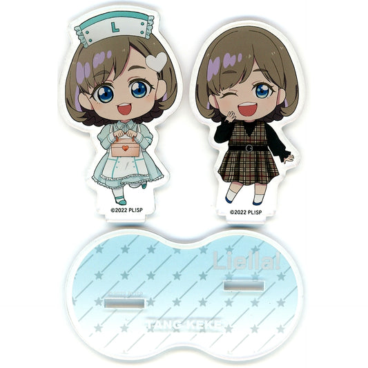Keke Tang Love Live! Superstar!! Pastel Nurses Goods Fair in Hands Pastel Nurses Trading Pair Acrylic Stand CatChu! & Kaleidoscore [USED]