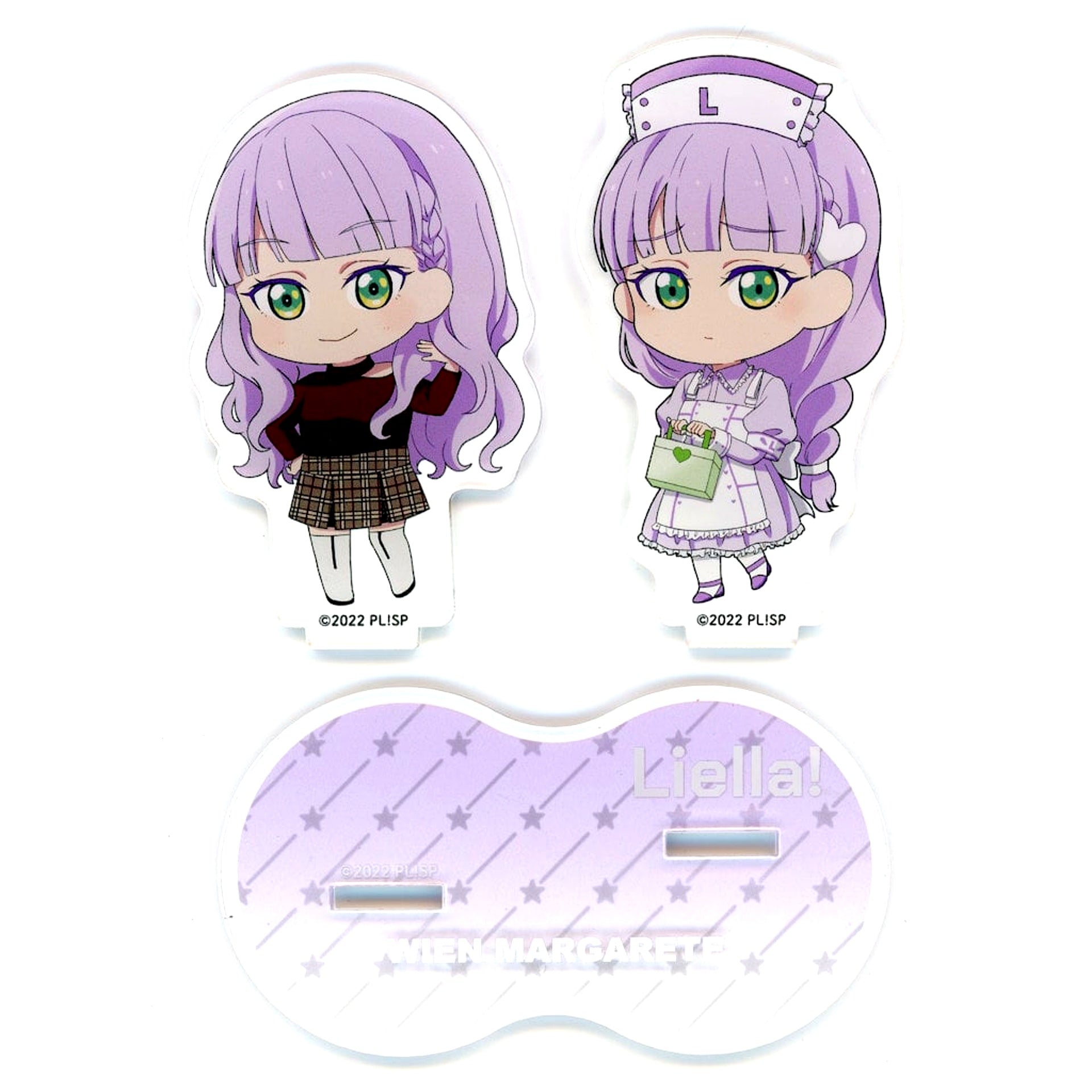 Wien Margarete Love Live! Superstar!! Pastel Nurses Goods Fair in Hands Pastel Nurses Trading Pair Acrylic Stand CatChu! & Kaleidoscore [USED]