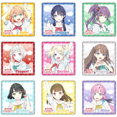 Set of 9 Summer Uniform Ver. Love Live! Hasunosora Girls' High School Idol Club Summer is Not Over Yet Fair Acrylic Block [USED]