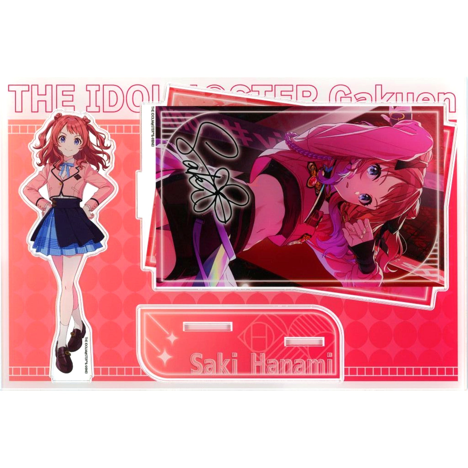 Saki Hanami Gakuen Idolmaster MEGA Acrylic Stand TSUTAYA POP UP SHOP [USED]