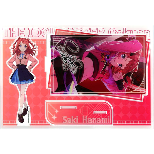 Saki Hanami Gakuen Idolmaster MEGA Acrylic Stand TSUTAYA POP UP SHOP [USED]