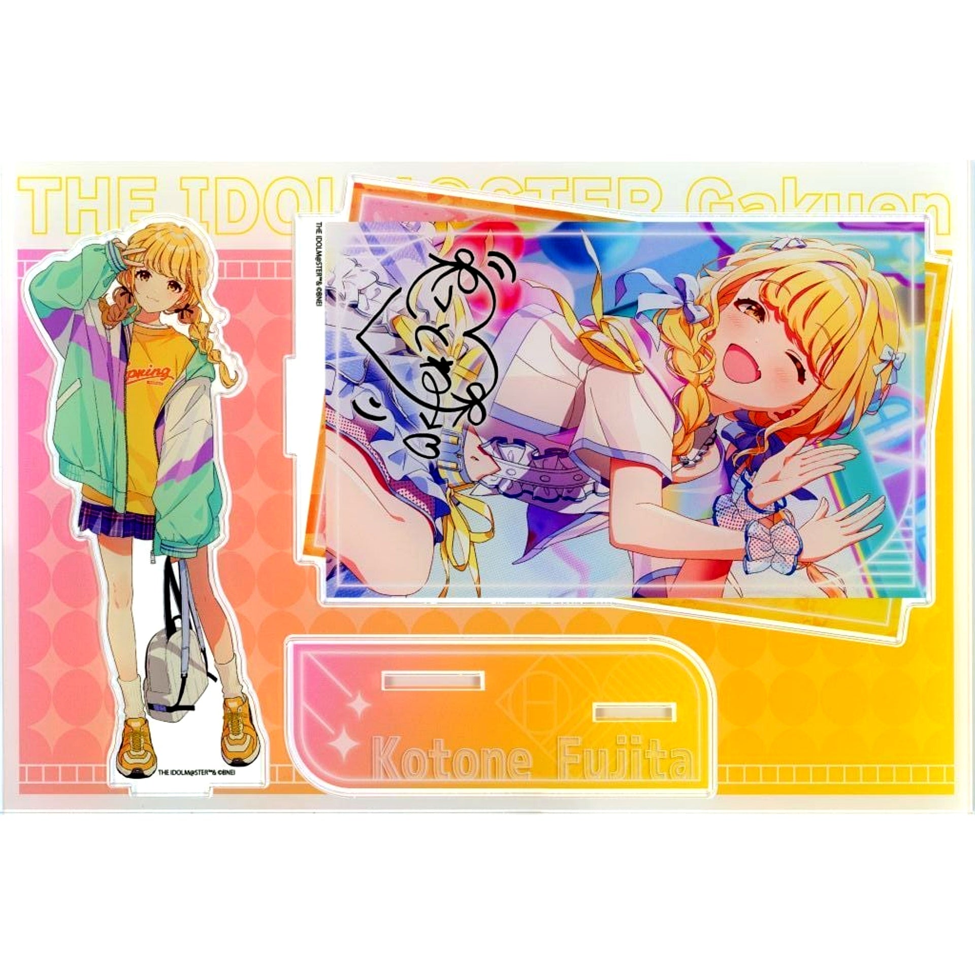 Kotone Fujita Gakuen Idolmaster MEGA Acrylic Stand TSUTAYA POP UP SHOP [USED]