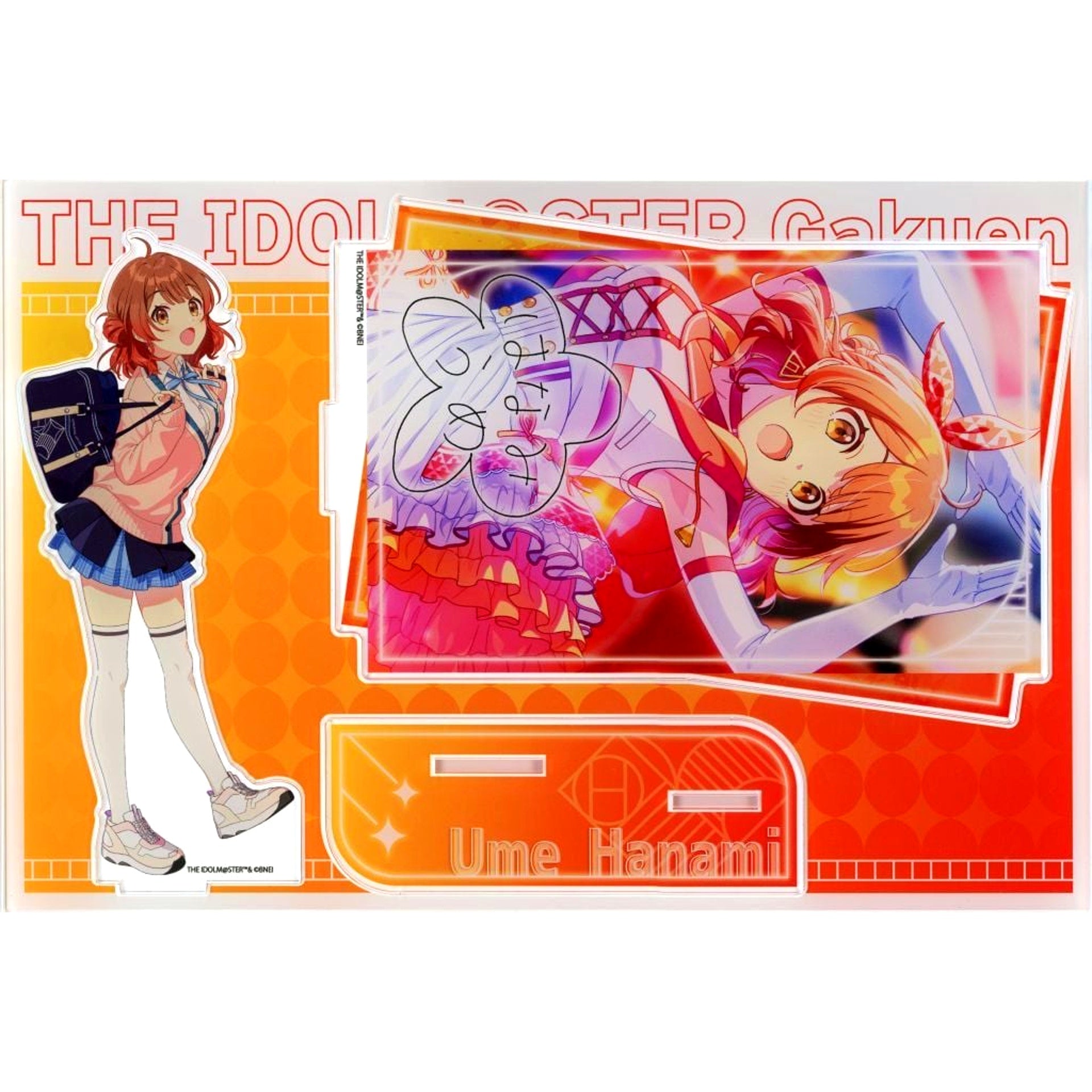 Ume Hanami Gakuen Idolmaster MEGA Acrylic Stand TSUTAYA POP UP SHOP [USED]