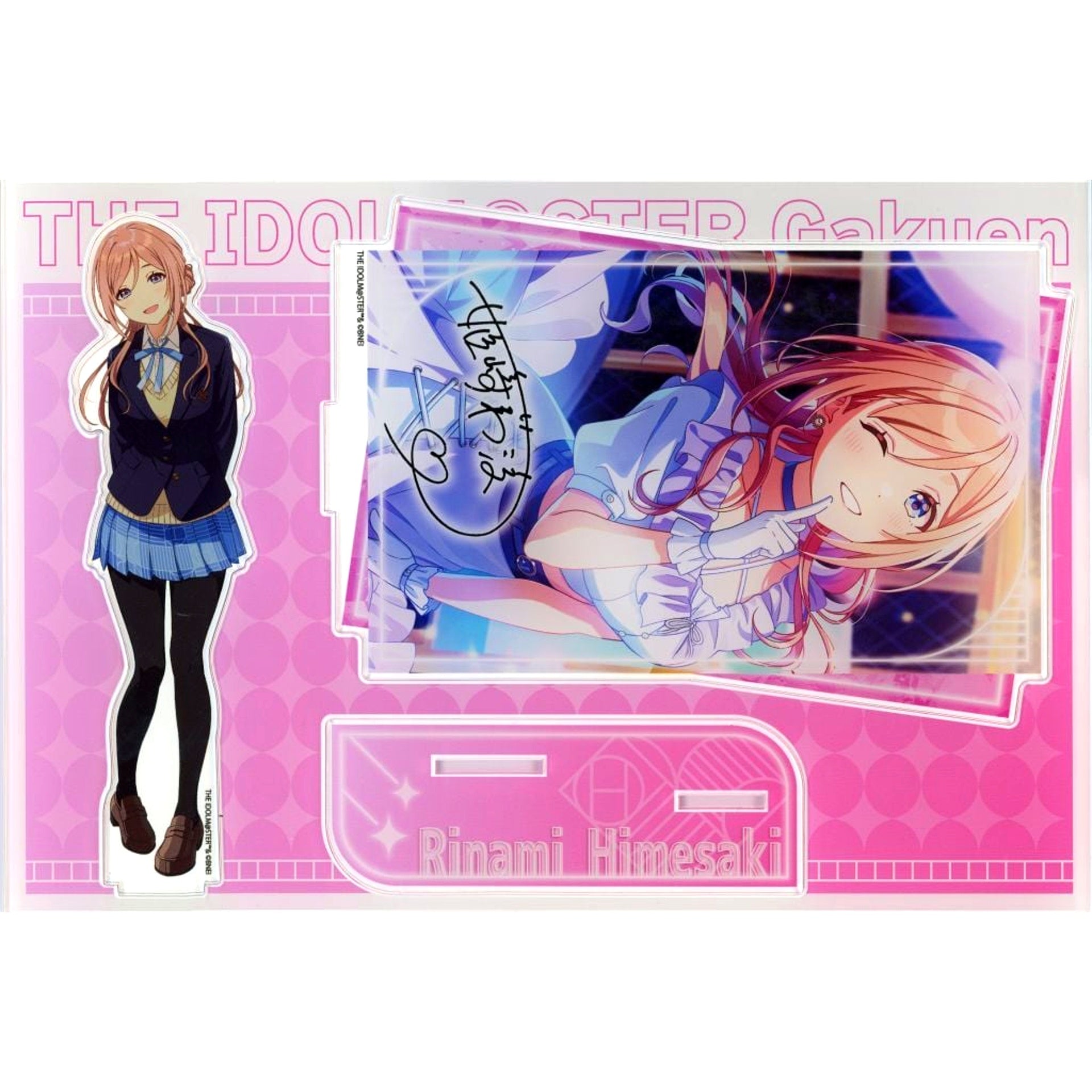 Rinami Himesaki Gakuen Idolmaster MEGA Acrylic Stand TSUTAYA POP UP SHOP [USED]