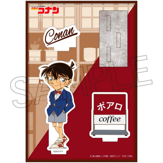 Conan Edogawa Cafe Poirot Series Acrylic Stand 2024 Detective Conan [USED]
