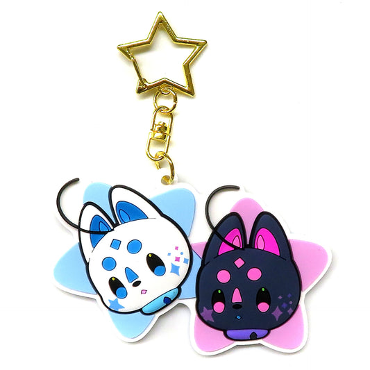 Aeru & Ragu Hololive 3D Rubber Keychain Magical Girl HoloWitch! Ver. Magical Girl HoloWitch! Exhibition in Marui [USED]