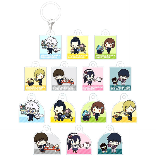 Jujutsu Kaisen Season 2 x Sanrio Characters Trading Marker Mini Acrylic Charm Set of 14 [USED]
