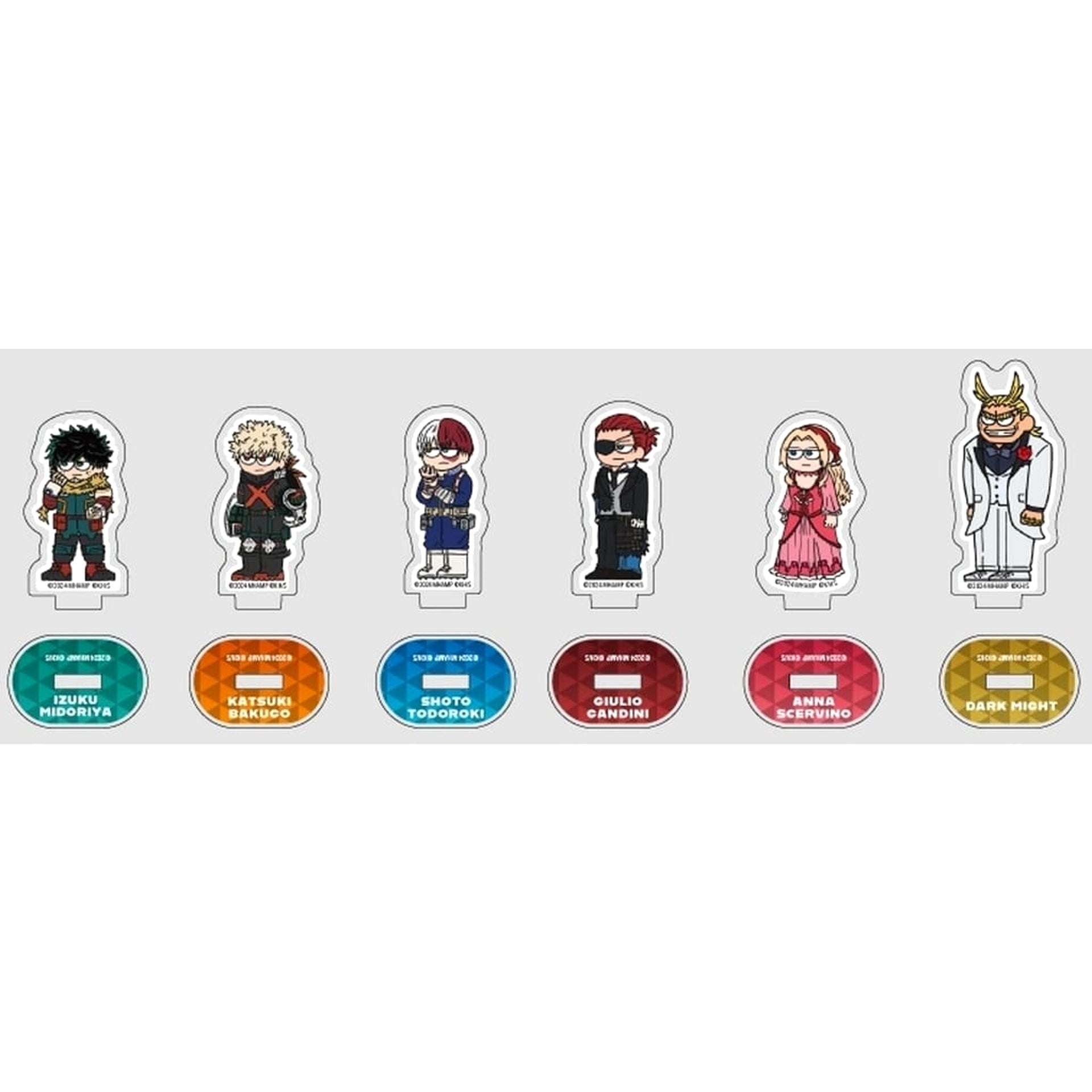 My Hero Academia: You're Next Izuku Midoriya & Others Glanced Trading Mini Acrylic Stand All 6 Types Set Acrylic Stands [USED]