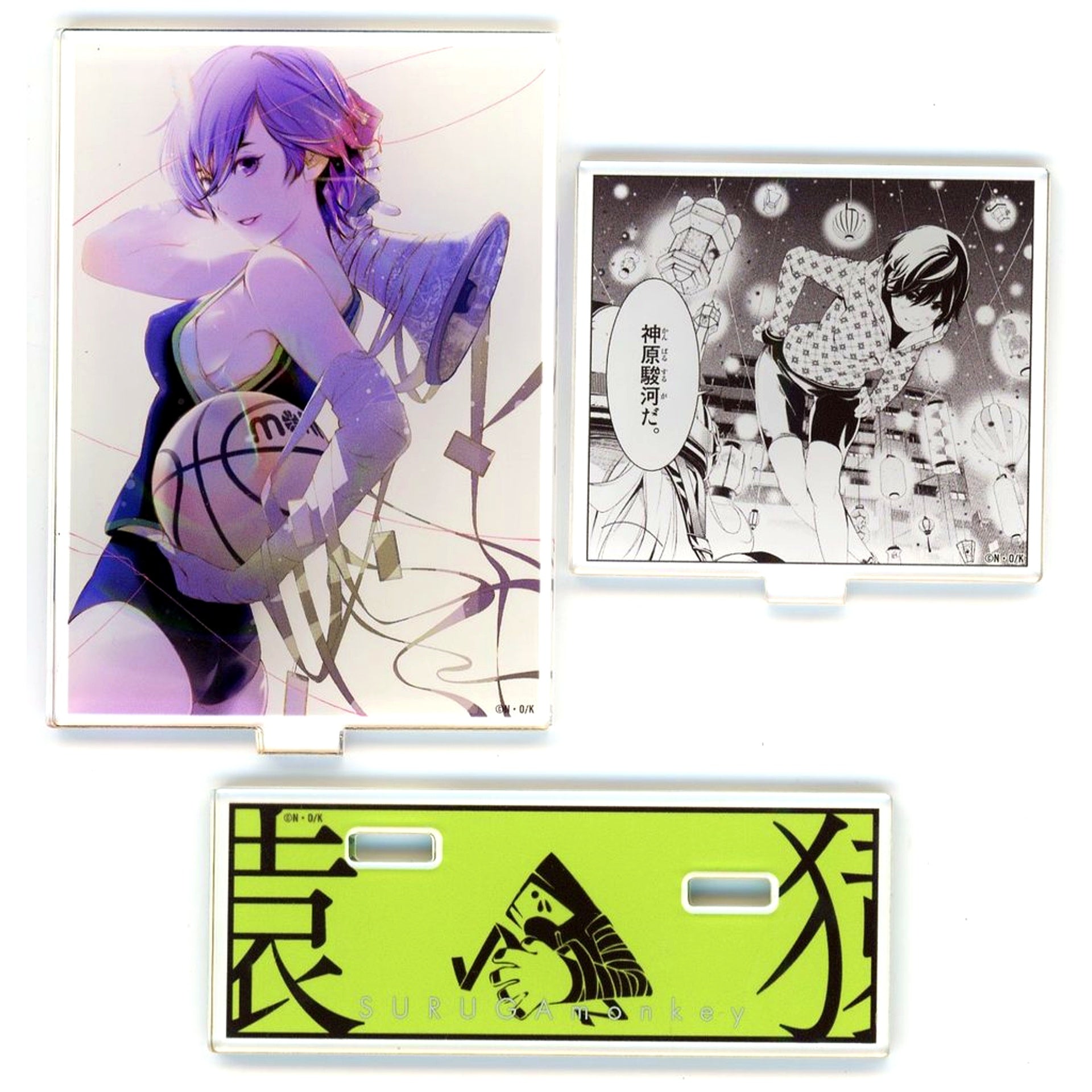 Suruga Kanbaru D-4 Prize Manga Bakemonogatari Famous Scene Acrylic Stand Oshichare FUNDOM Premium Kuji [USED]