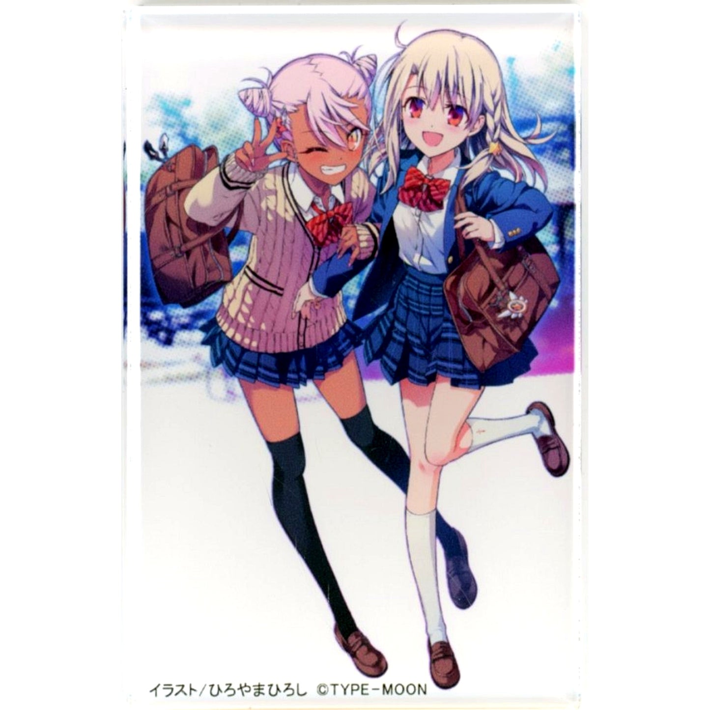 Illya & Chloe B-1 Prize Fate/kaleid liner Prisma Illya 3rei!! Kujibikido Online Kuji Mini Acrylic Block [USED]