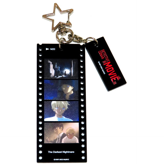 Detective Conan THE MOVIE Exhibition Memoir of the Silver Screen The Darkest Nightmare Film Style Acrylic Keychain Taiwan Limited [USED]