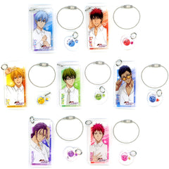 Kuroko's Basketball Tetsuya Kuroko & Others All 7 Types Set Newly Drawn Trading Acrylic Keychain Canvas Keychains [USED]