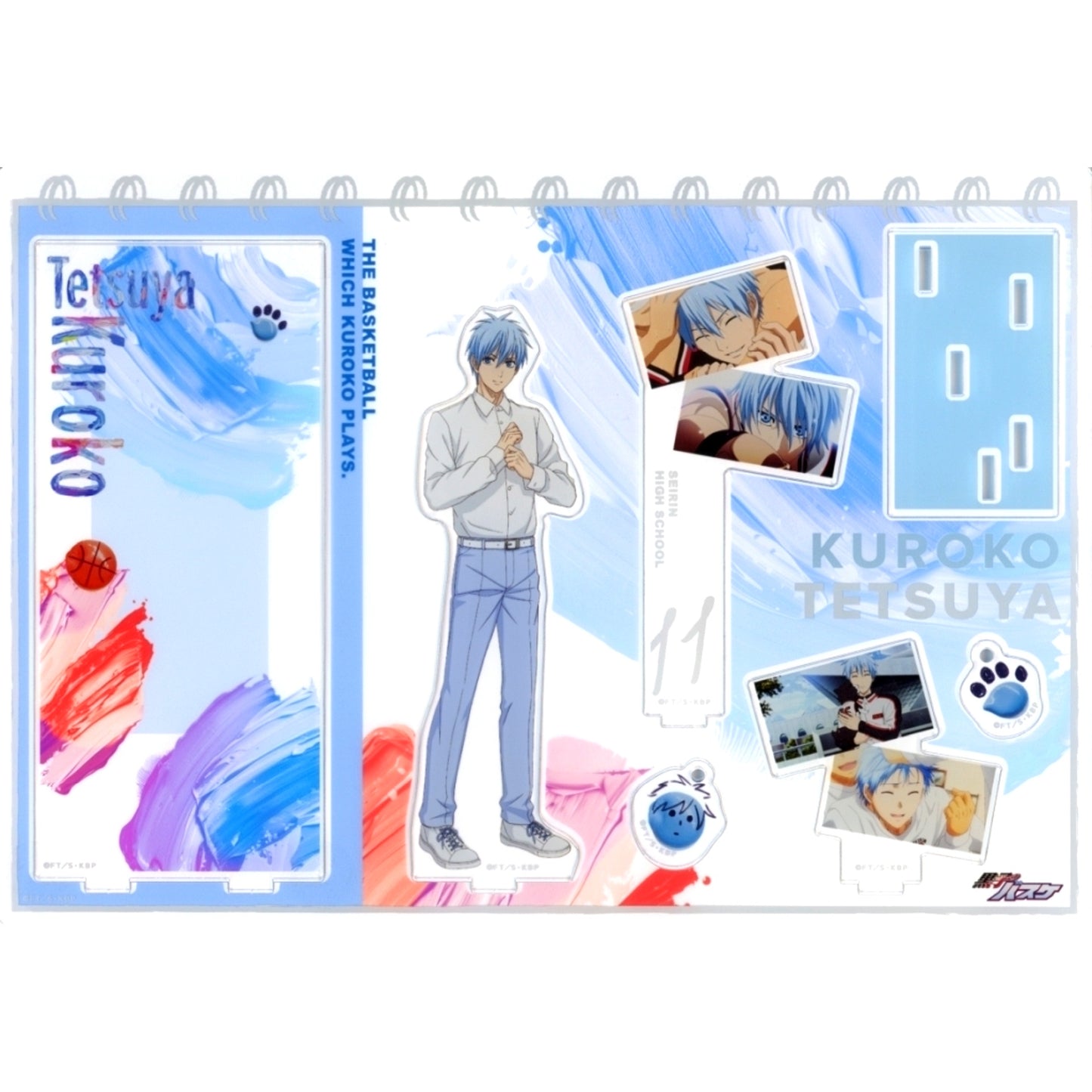Tetsuya Kuroko Kuroko's Basketball Illustration Diorama Acrylic Stand Canvas [USED]