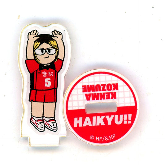 Kenma Kozume Haikyu!! Jirori Trading Mini Acrylic Stand Match Ver. Nekoma High School [USED]