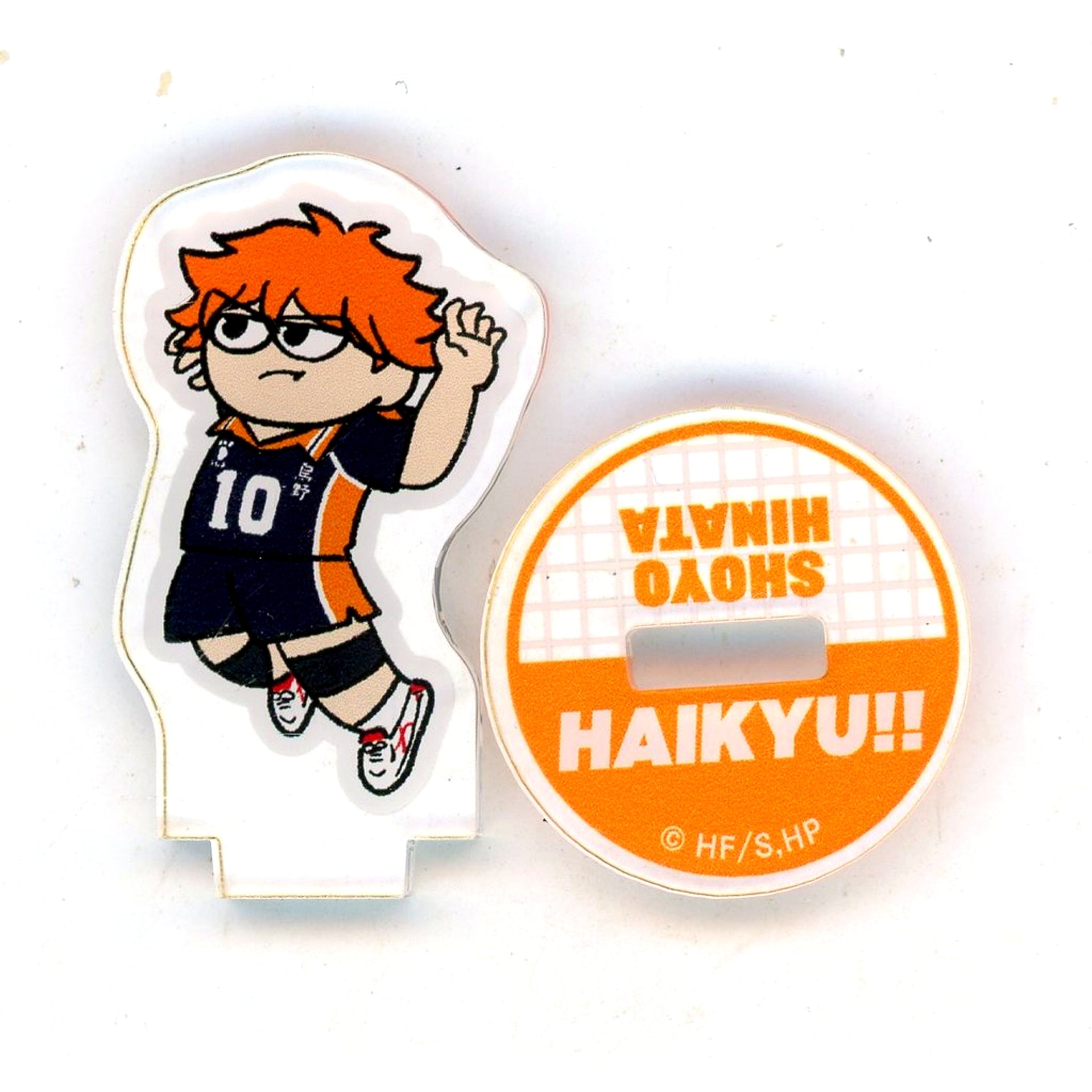 Shoyo Hinata Haikyu!! Jirori Trading Mini Acrylic Stand Match Ver. Karasuno High School [USED]