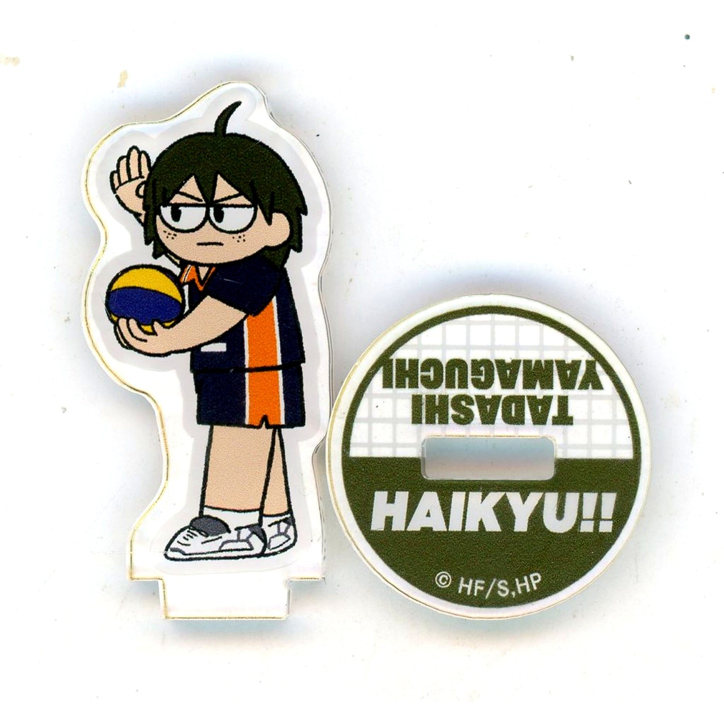 Tadashi Yamaguchi Haikyu!! Jirori Trading Mini Acrylic Stand Match Ver. Karasuno High School [USED]