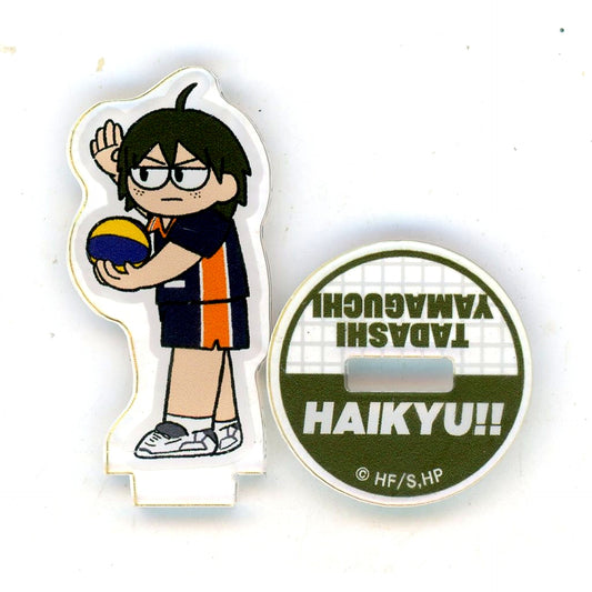 Tadashi Yamaguchi Haikyu!! Jirori Trading Mini Acrylic Stand Match Ver. Karasuno High School [USED]