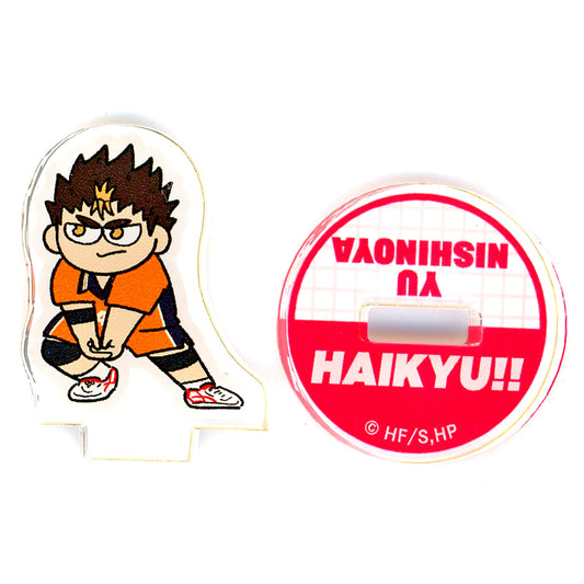 Yu Nishinoya Haikyu!! Jirori Trading Mini Acrylic Stand Match Ver. Karasuno High School [USED]