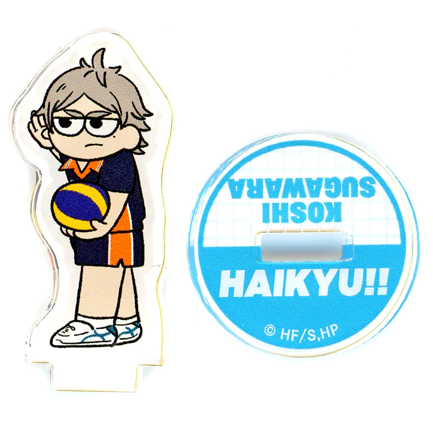 Koshi Sugawara Haikyu!! Jirori Trading Mini Acrylic Stand Match Ver. Karasuno High School [USED]