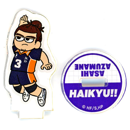 Asahi Azumane Haikyu!! Jirori Trading Mini Acrylic Stand Match Ver. Karasuno [USED]