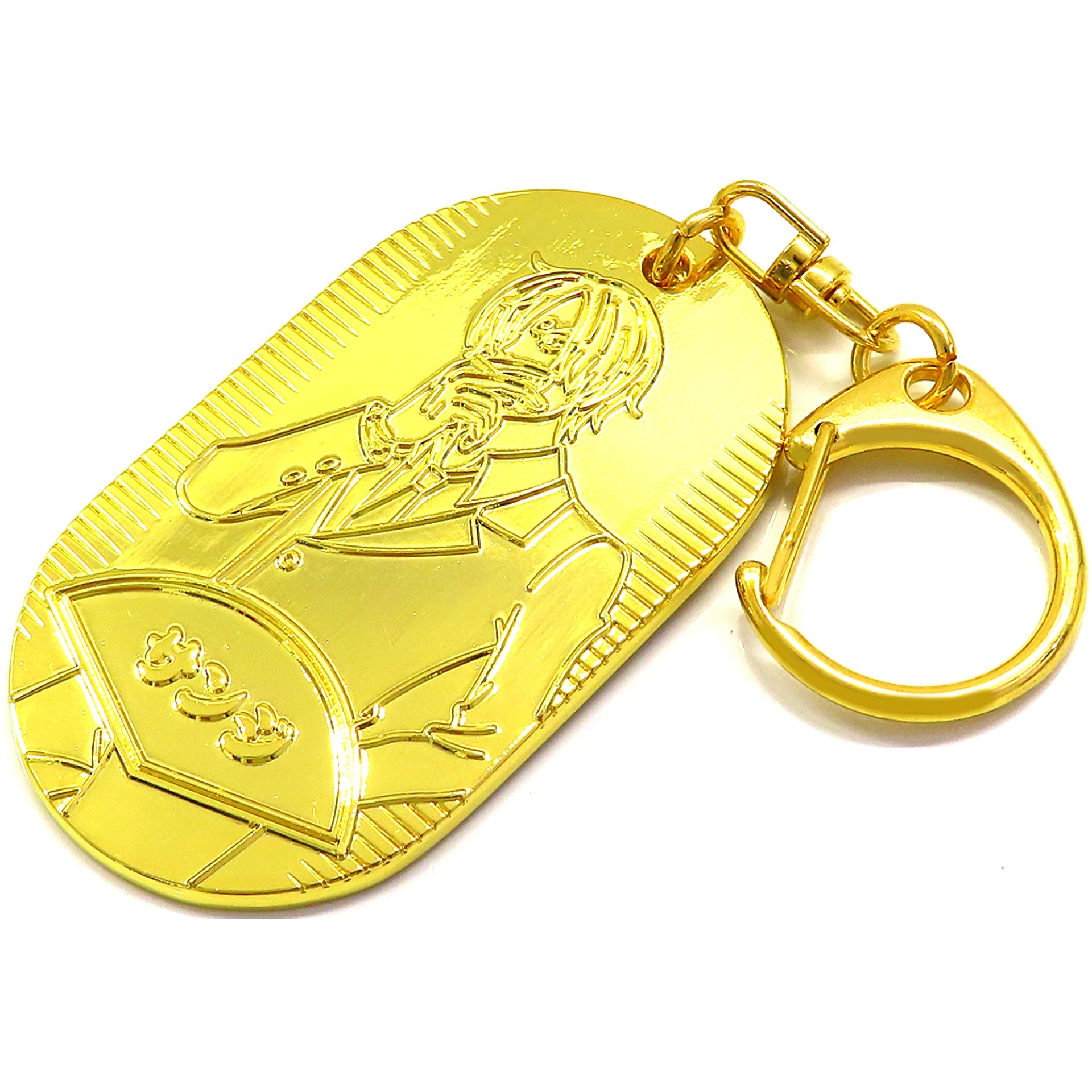 Sanji One Piece EMOTION Wano Country Oval Coin Keychain Collection [USED]