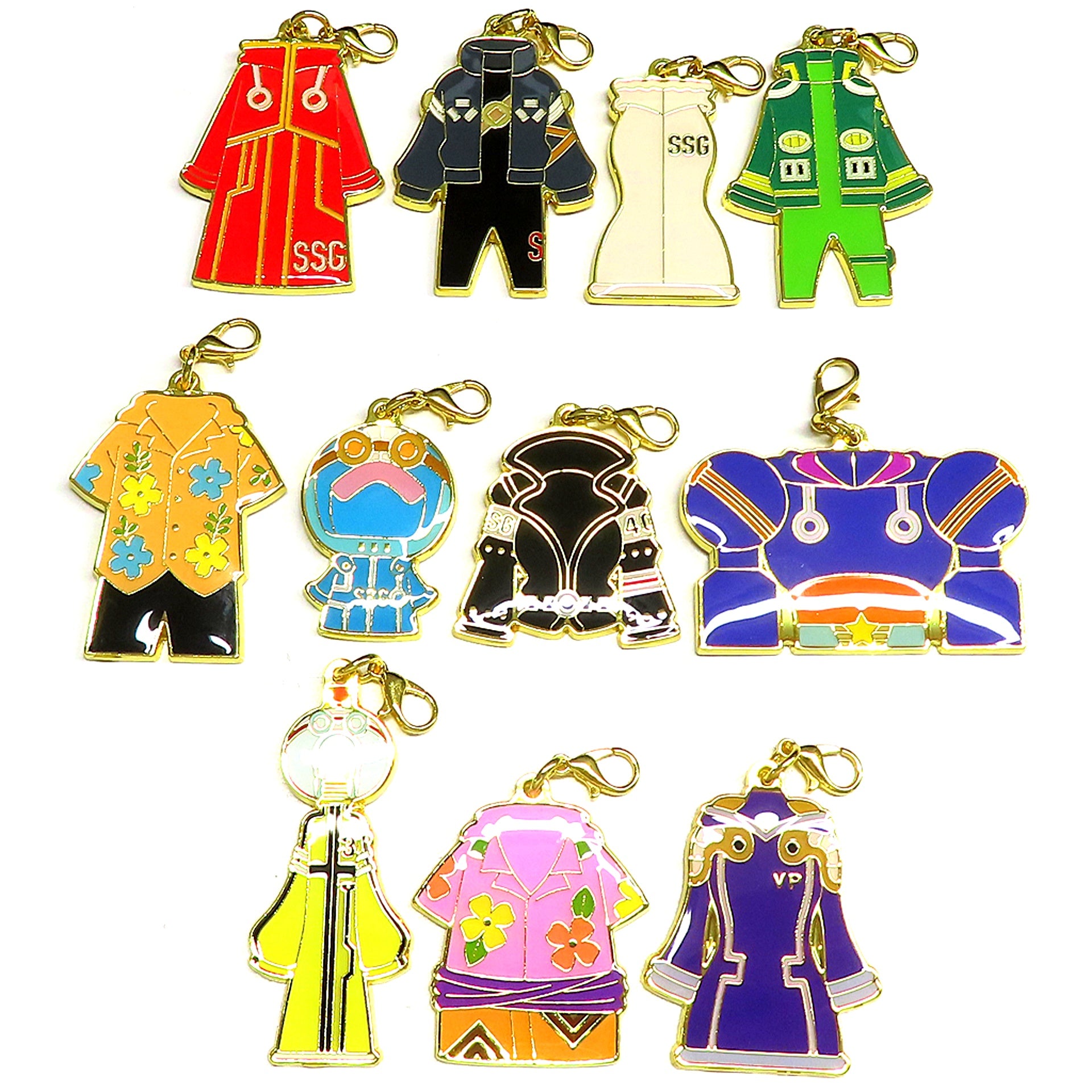 Set of 11 One Piece Emotion Egghead Costume Charm Collection [USED]