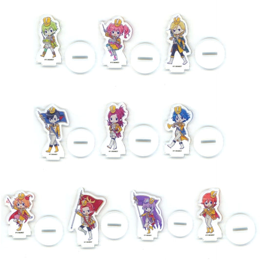 Set of 10 Acrylic Petit Stand Blind Marching Macross Ver. GraffArt Illustration Macross Delta Marching Macross POP UP SHOP in TOWER RECORDS [USED]