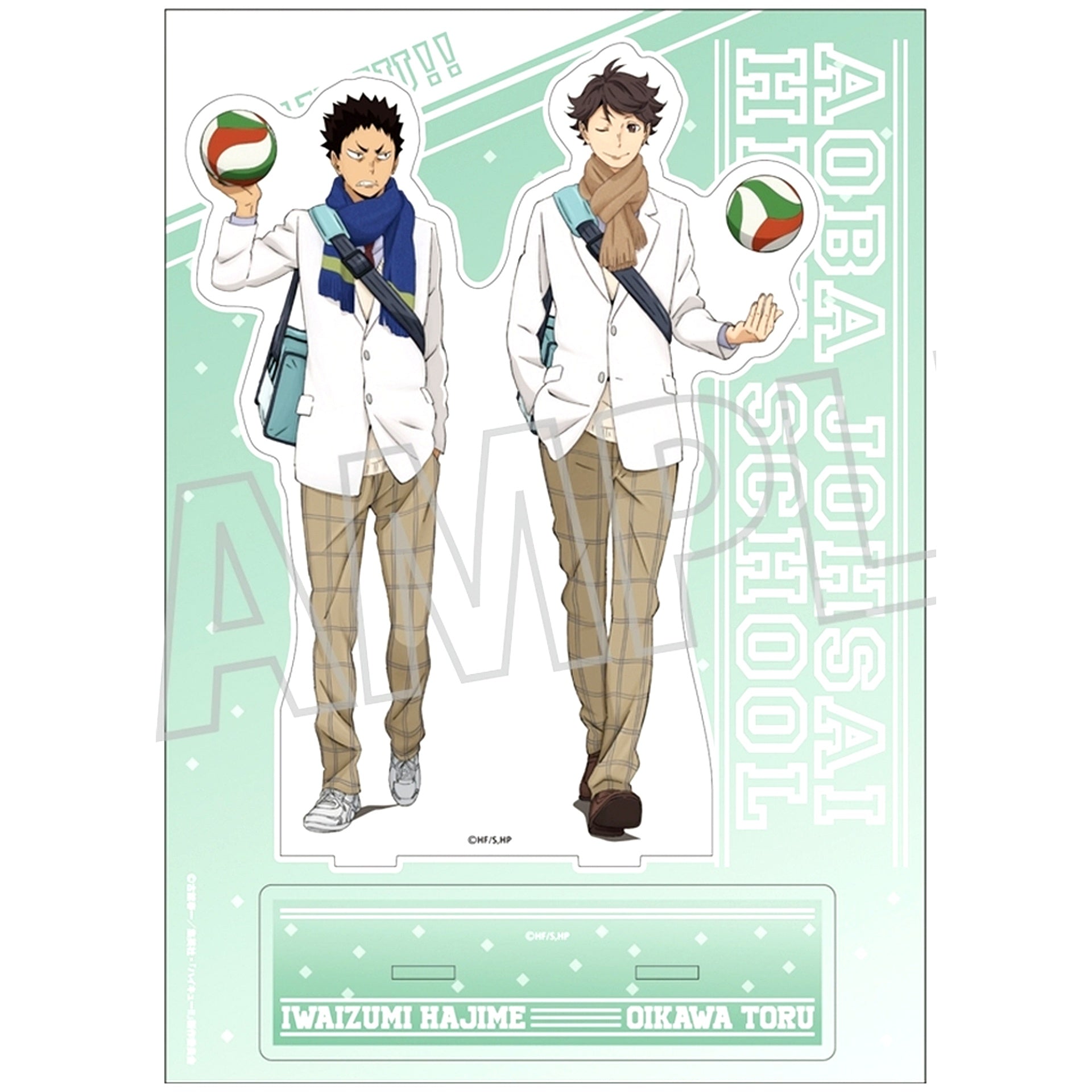 Toru Oikawa & Hajime Iwaizumi Acrylic Stand Haikyu!! [USED]