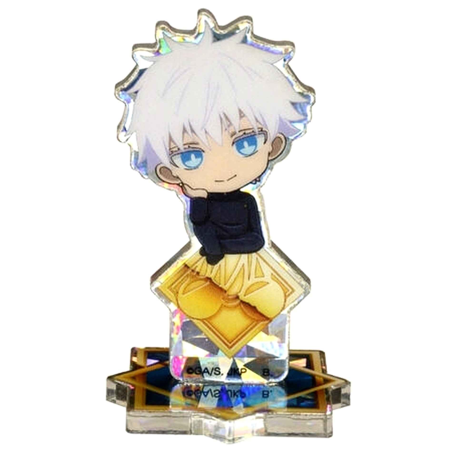 Satoru Gojo Uniform Hologram Ver. Hapikuro! Chokon to Nokkari Mini Character Acrylic Stand Jujutsu Kaisen Season 2 Hidden Inventory Premature Death [USED]