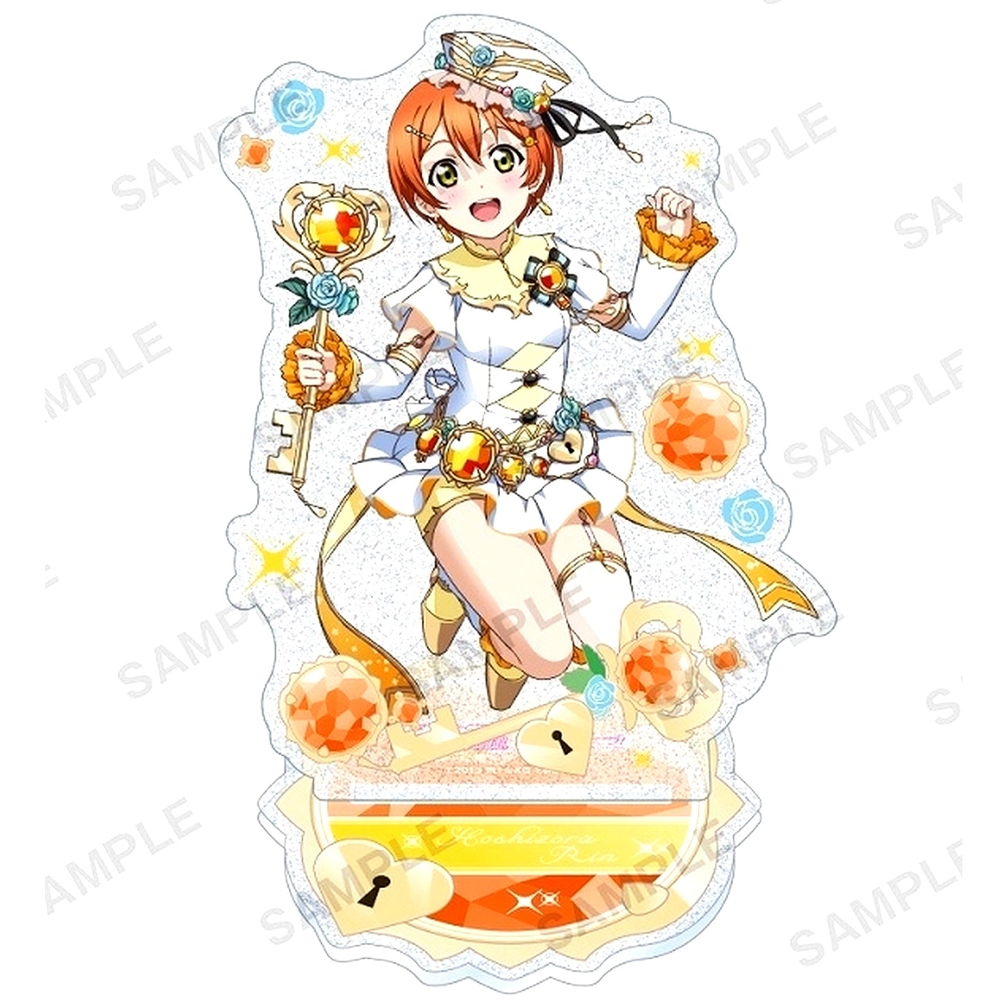 Rin Hoshizora Mu's Birthstone Ver. Kirarin Acrylic Stand Love Live! School Idol Festival [USED]