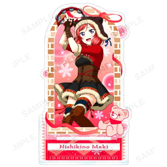 Maki Nishikino Mu's Snowy Mountain Ver. Kirarin Acrylic Stand Love Live! School Idol Festival [USED]