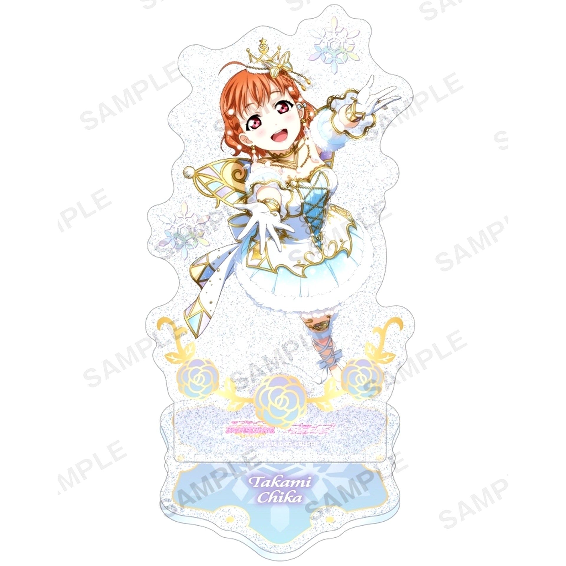 Chika Takami Love Live! School Idol Festival Aqours Snow Fairy Ver. Kirarin Acrylic Stand [USED]