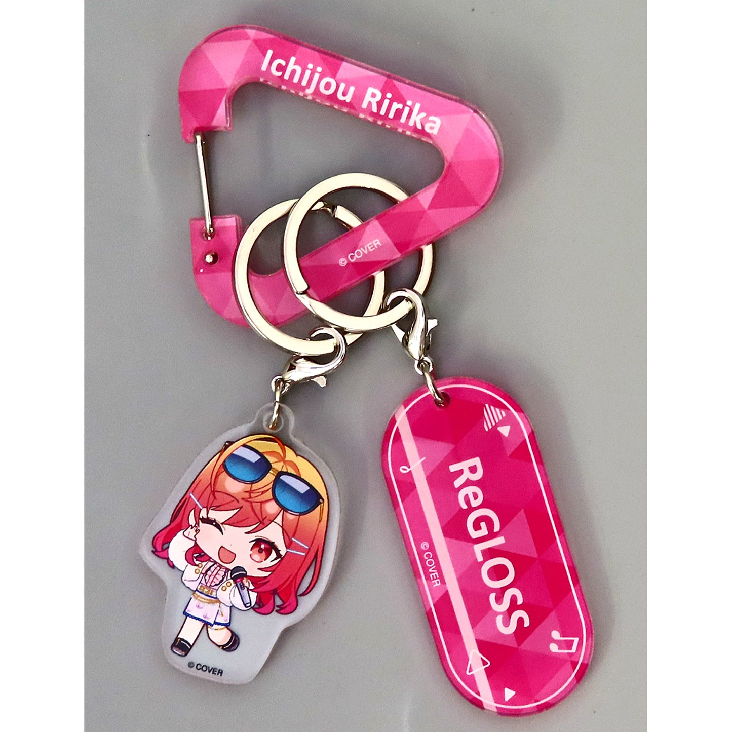 Ichijou Ririka Hololive DEV_IS ReGLOSS holo mini Vocal Series Carabiner Charm [USED]