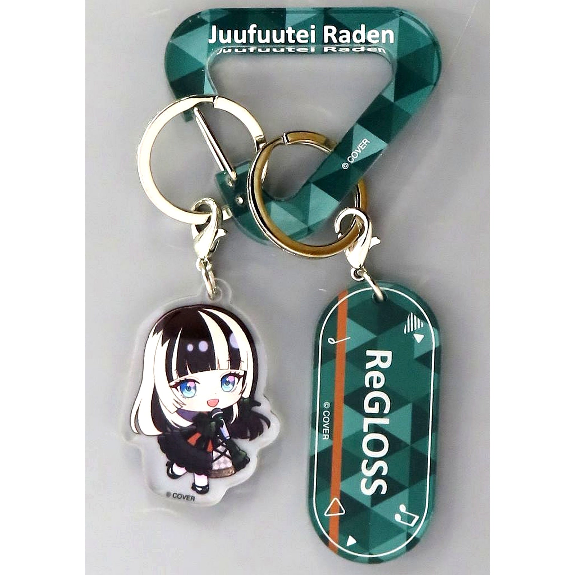 Juufuutei Raden Holo Mini Vocal Series Carabiner Charm Virtual YouTuber Hololive DEV_IS ReGLOSS [USED]
