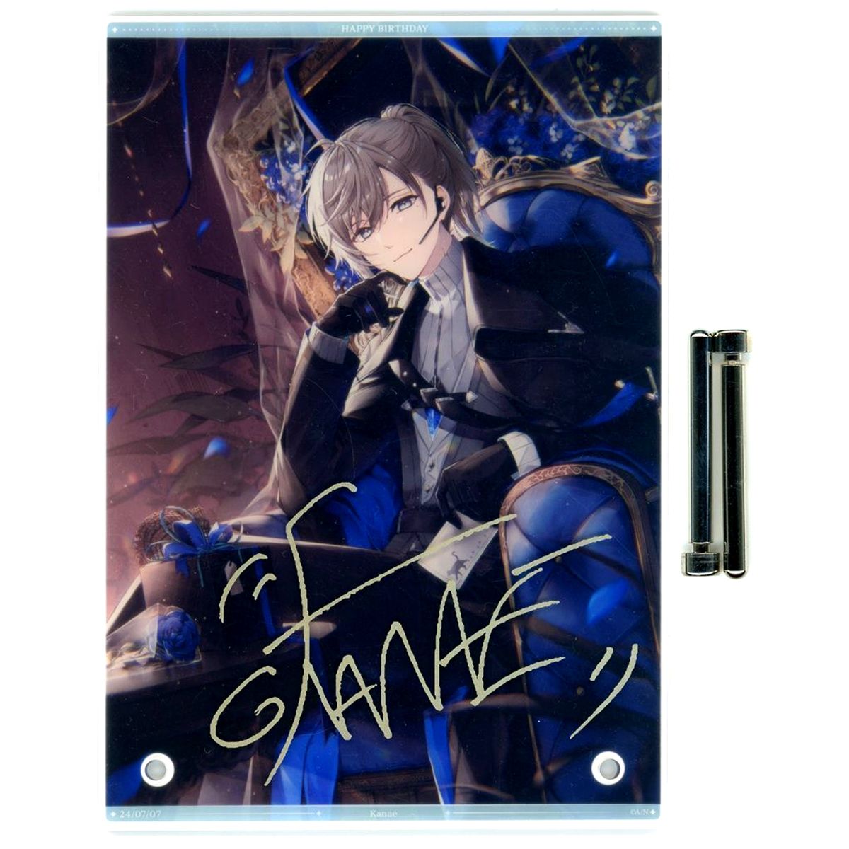 Kanae A5 Acrylic Panel Replica Autograph Virtual YouTuber Nijisanji Birthday 2024 Included Item [USED]