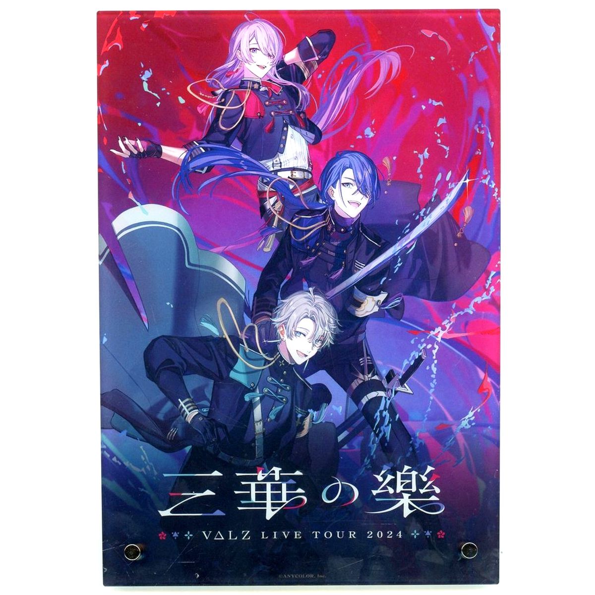 Nagao Kei Haru Kaida Genzuki Tojiro Acrylic Panel Virtual YouTuber Nijisanji NIJISANJI VALZ LIVE TOUR 2024 Sanka no Raku [USED]