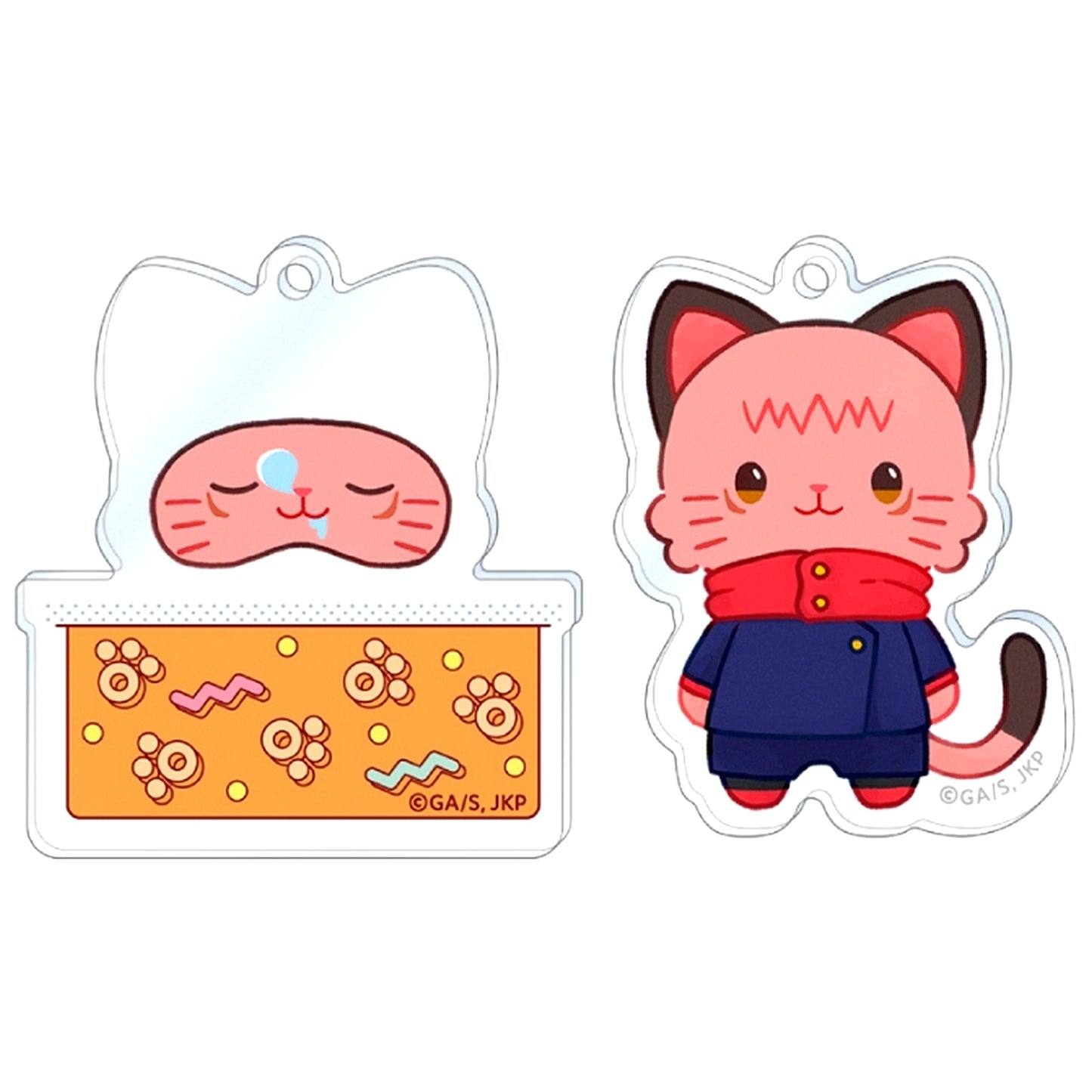 Yuji Itadori Jujutsu Kaisen Season 2 Shibuya Incident withCAT illustration Ver Oyasumi Slide Acrylic Keychain Collection [USED]