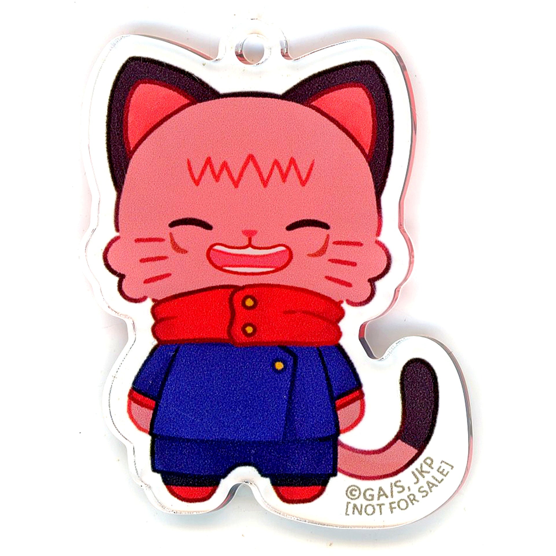 Yuji Itadori Smiling Ver. Jujutsu Kaisen Season 2 Shibuya Incident withCAT illustration Ver. Oyasumi Slide Acrylic Keychain Collection Animate Box Bonus [USED]