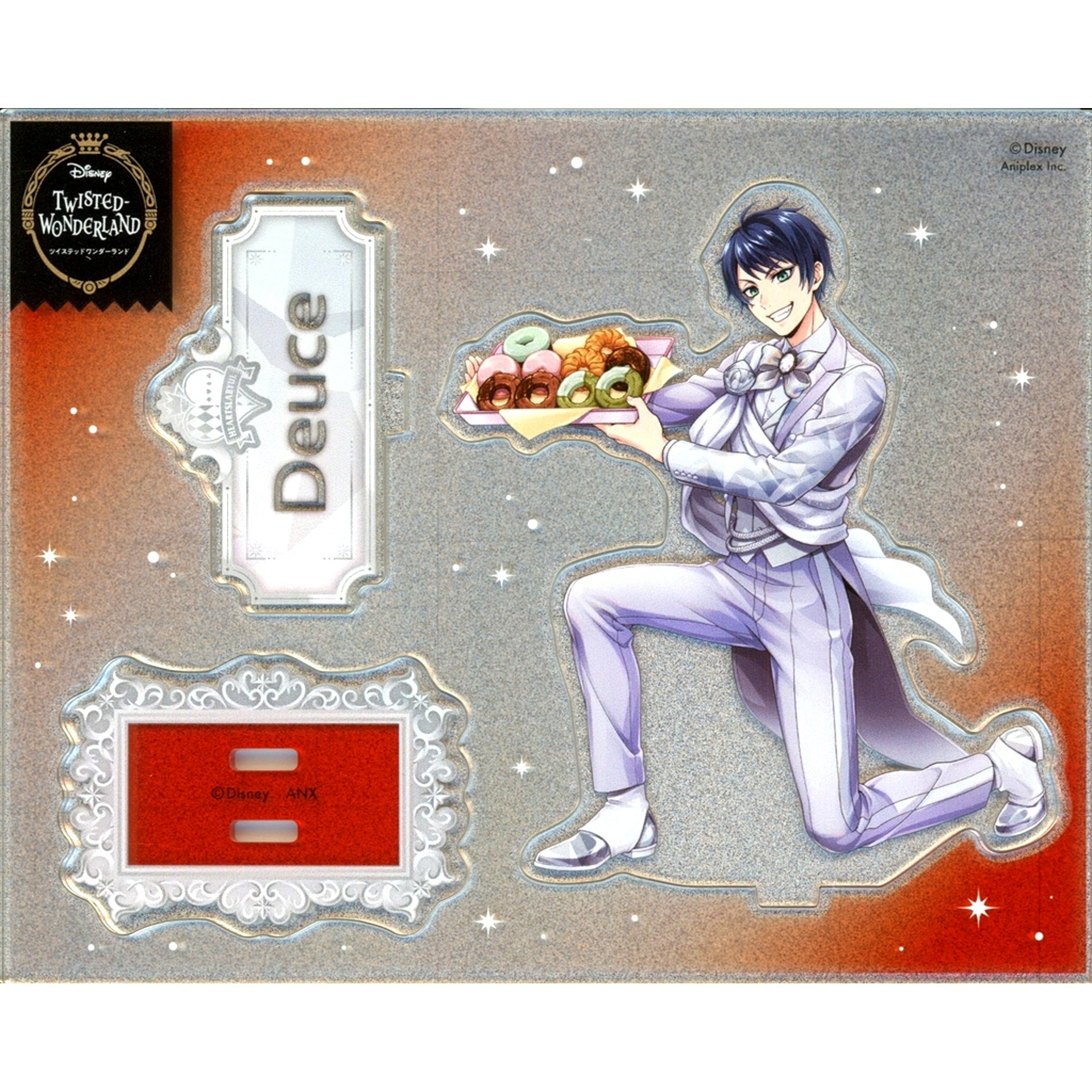 Deuce Spade Disney Twisted-Wonderland Platinum Jacket Ver. Glitter Acrylic Stand [USED]